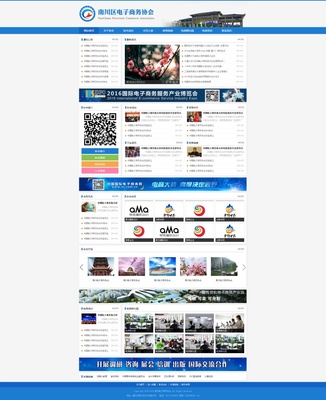 重慶市某某區電子商務協會|門戶/社交|網頁|lanxiong22 - 原創設計作品 